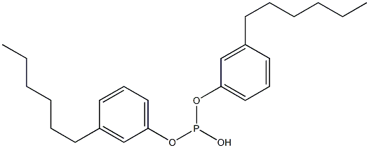 Phosphorous acid di(3-hexylphenyl) ester Structure