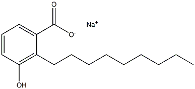 2-Nonyl-3-hydroxybenzoic acid sodium salt Structure