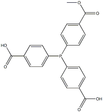 4,4',4''-(Phosphinetriyl)tris(benzoic acid methyl) ester 구조식 이미지