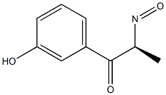 (S)-1-(3-Hydroxyphenyl)-2-nitroso-1-propanone 구조식 이미지