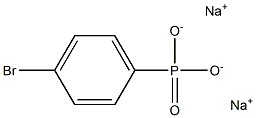 4-Bromophenylphosphonic acid disodium salt 구조식 이미지