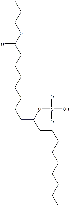 9-(Sulfooxy)octadecanoic acid 1-(2-methylpropyl) ester 구조식 이미지