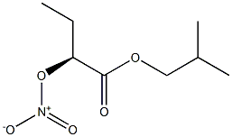 [S,(-)]-2-Nitrooxybutyric acid isobutyl ester 구조식 이미지