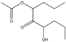 4-Acetoxy-6-hydroxy-5-nonanone 구조식 이미지