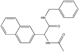 2-Acetylamino-2-(2-naphthalenyl)-N-benzylacetamide 구조식 이미지