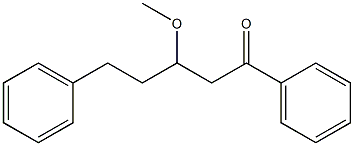 1,5-Diphenyl-3-methoxy-1-pentanone Structure