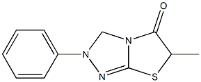 2,3-Dihydro-2-phenyl-6-methylthiazolo[2,3-c][1,2,4]triazol-5(6H)-one Structure