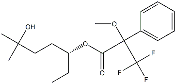 (4R)-4-[[2-Methoxy-3,3,3-trifluoro-2-phenylpropanoyl]oxy]-1,1-dimethyl-1-hexanol Structure