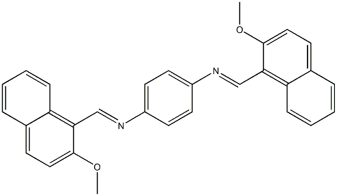 2,2'-Dimethoxy-[N,N'-(1,4-phenylene)bisnaphthalimide] 구조식 이미지