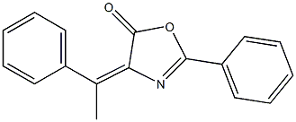 2-Phenyl-4-[(E)-1-phenylethylidene]oxazol-5(4H)-one 구조식 이미지