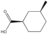 cis-3-Methylcyclohexanecarboxylic acid Structure