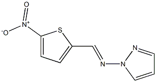 2-[(1H-Pyrazol-1-yl)iminomethyl]-5-nitrothiophene Structure