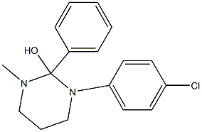 Hexahydro-1-methyl-2-phenyl-3-(4-chlorophenyl)pyrimidin-2-ol 구조식 이미지