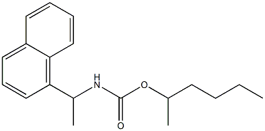 N-[1-(1-Naphtyl)ethyl]carbamic acid (1-methylpentyl) ester Structure