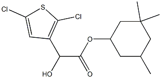 2-(2,5-Dichloro-3-thienyl)glycolic acid 3,3,5-trimethylcyclohexyl ester Structure