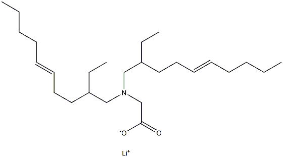 N,N-Bis(2-ethyl-5-decenyl)aminoacetic acid lithium salt 구조식 이미지