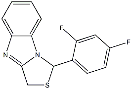 1-[2,4-Difluorophenyl]-3H-thiazolo[3,4-a]benzimidazole Structure