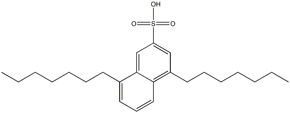 4,8-Diheptyl-2-naphthalenesulfonic acid Structure