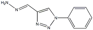 1-Phenyl-1H-1,2,3-triazole-4-carbaldehyde hydrazone 구조식 이미지