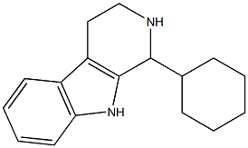 1-Cyclohexyl-1,2,3,4-tetrahydro-9H-pyrido[3,4-b]indole 구조식 이미지