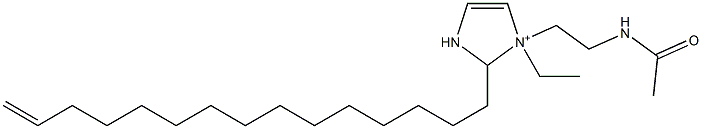 1-[2-(Acetylamino)ethyl]-1-ethyl-2-(14-pentadecenyl)-4-imidazoline-1-ium Structure