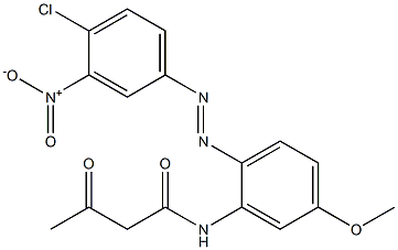 2-Acetyl-2'-(4-chloro-3-nitrophenylazo)-5'-methoxyacetanilide Structure