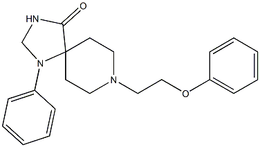 1-Phenyl-8-(2-phenoxyethyl)-1,3,8-triazaspiro[4.5]decane-4-one Structure