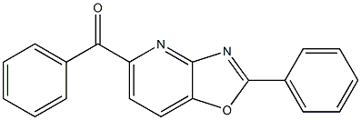 2-(Phenyl)-5-benzoyloxazolo[4,5-b]pyridine Structure