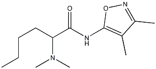 2-(Dimethylamino)-N-(3,4-dimethyl-5-isoxazolyl)hexanamide 구조식 이미지