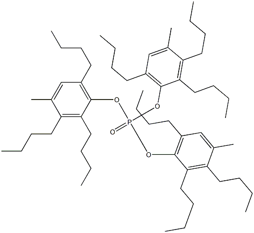 Phosphoric acid tris(4-methyl-2,3,6-tributylphenyl) ester 구조식 이미지