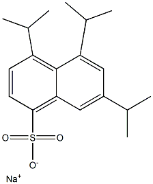 4,5,7-Triisopropyl-1-naphthalenesulfonic acid sodium salt Structure