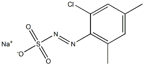 2-Chloro-4,6-dimethylbenzenediazosulfonic acid sodium salt 구조식 이미지