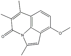 2,5,6-Trimethyl-9-methoxy-4H-pyrrolo[3,2,1-ij]quinolin-4-one Structure