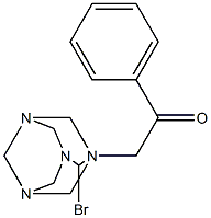 N-Phenacylhexamethylenetetramine bromide 구조식 이미지