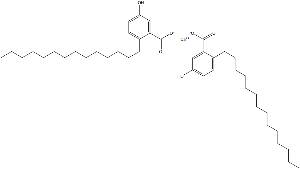 Bis(2-tetradecyl-5-hydroxybenzoic acid)calcium salt Structure