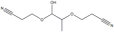 1,2-Bis(2-cyanoethoxy)-1-propanol 구조식 이미지