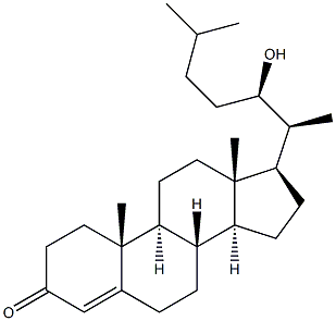 (22R)-22-Hydroxycholest-4-en-3-one 구조식 이미지