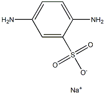 2,5-Diaminobenzenesulfonic acid sodium salt Structure