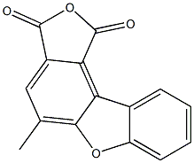 4-Methyl-dibenzofuran-1,2-dicarboxylic anhydride 구조식 이미지