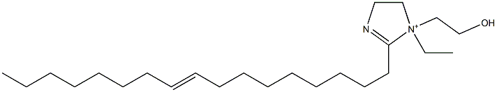 1-Ethyl-2-(9-heptadecenyl)-1-(2-hydroxyethyl)-2-imidazoline-1-ium 구조식 이미지