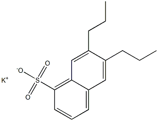 6,7-Dipropyl-1-naphthalenesulfonic acid potassium salt Structure