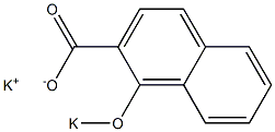 1-Potassiooxy-2-naphthoic acid potassium salt Structure