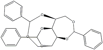 1-O,5-O:2-O,4-O:3-O,6-O-Tribenzylidene-L-glucitol Structure