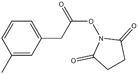 3-Methylbenzeneacetic acid succinimidyl ester 구조식 이미지
