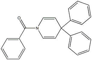 1,4-Dihydro-4,4-diphenyl-1-benzoylpyridine Structure