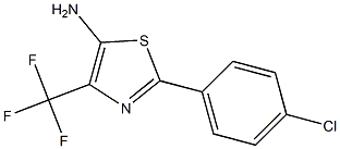 2-(4-Chlorophenyl)-4-(trifluoromethyl)-5-aminothiazole Structure