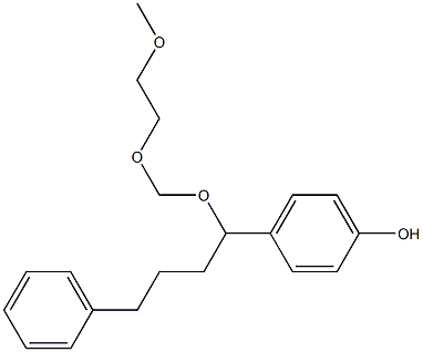 4-[1-[(2-Methoxyethoxy)methoxy]-4-phenylbutyl]phenol 구조식 이미지