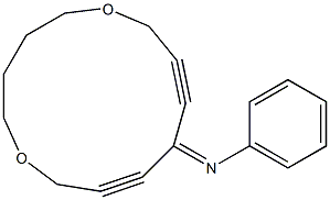 10-Phenylimino-1,6-dioxacyclotrideca-8,11-diyne Structure