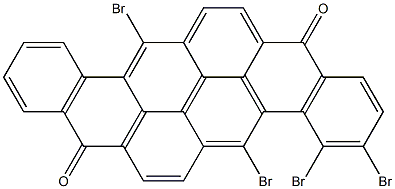 3,4,5,13-Tetrabromo-8,16-pyranthrenedione 구조식 이미지