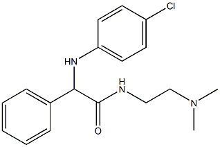 2-(p-Chloroanilino)-N-[2-(dimethylamino)ethyl]-2-phenylacetamide 구조식 이미지
